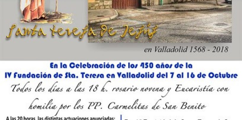 Cultos y cultura para festejar el 450 aniversario de las Carmelitas de La Rondilla