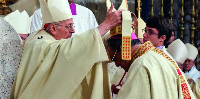 Mons. Gil Tamayo recibe la ordenación del Cardenal Ricardo Blázquez como obispo de Ávila, en una multitudinaria celebración