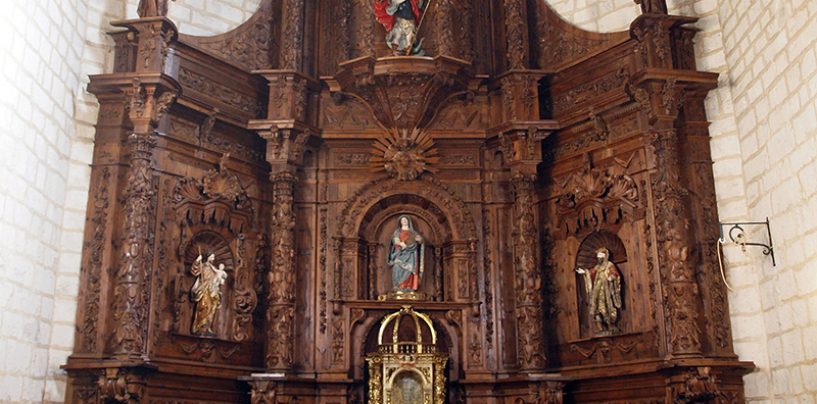 Finalizan las actuaciones de restauración y conservación del retablo mayor de la iglesia de Santa María de la Expectación, en Peñaflor de Hornija