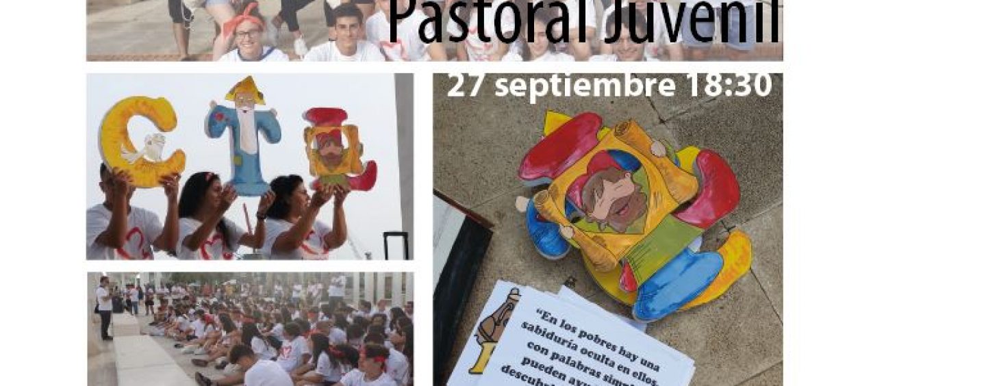 Pastoral Juvenil te invita al acto de inicio de curso, el 27 de septiembre