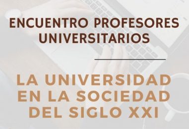 Pastoral Universitaria propone para el viernes, 25 de noviembre, un Encuentro de Profesores Universitarios