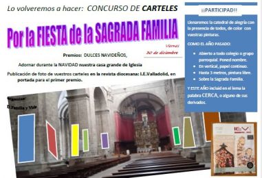 Concurso de Carteles por la Fiesta de la Sagrada Familia (30 de diciembre)