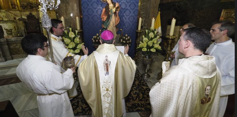 Un rosario procesional, con la nueva talla de ‘La Purísima’, precederá a la vigilia diocesana de La Inmaculada